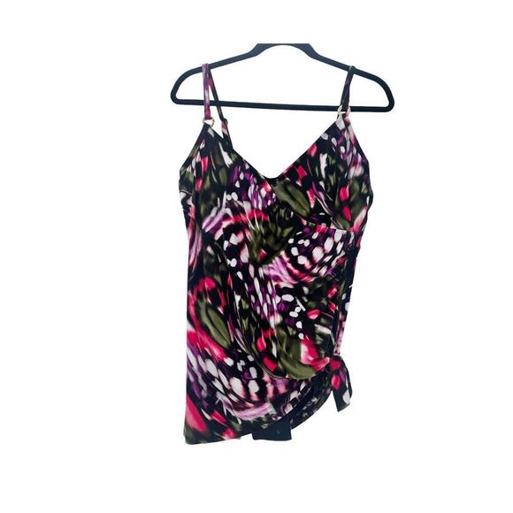 Magicsuit Women's Black Multi Flutter Willow One Piece Swimsuit Size 14 NWT - Picture 6 of 14